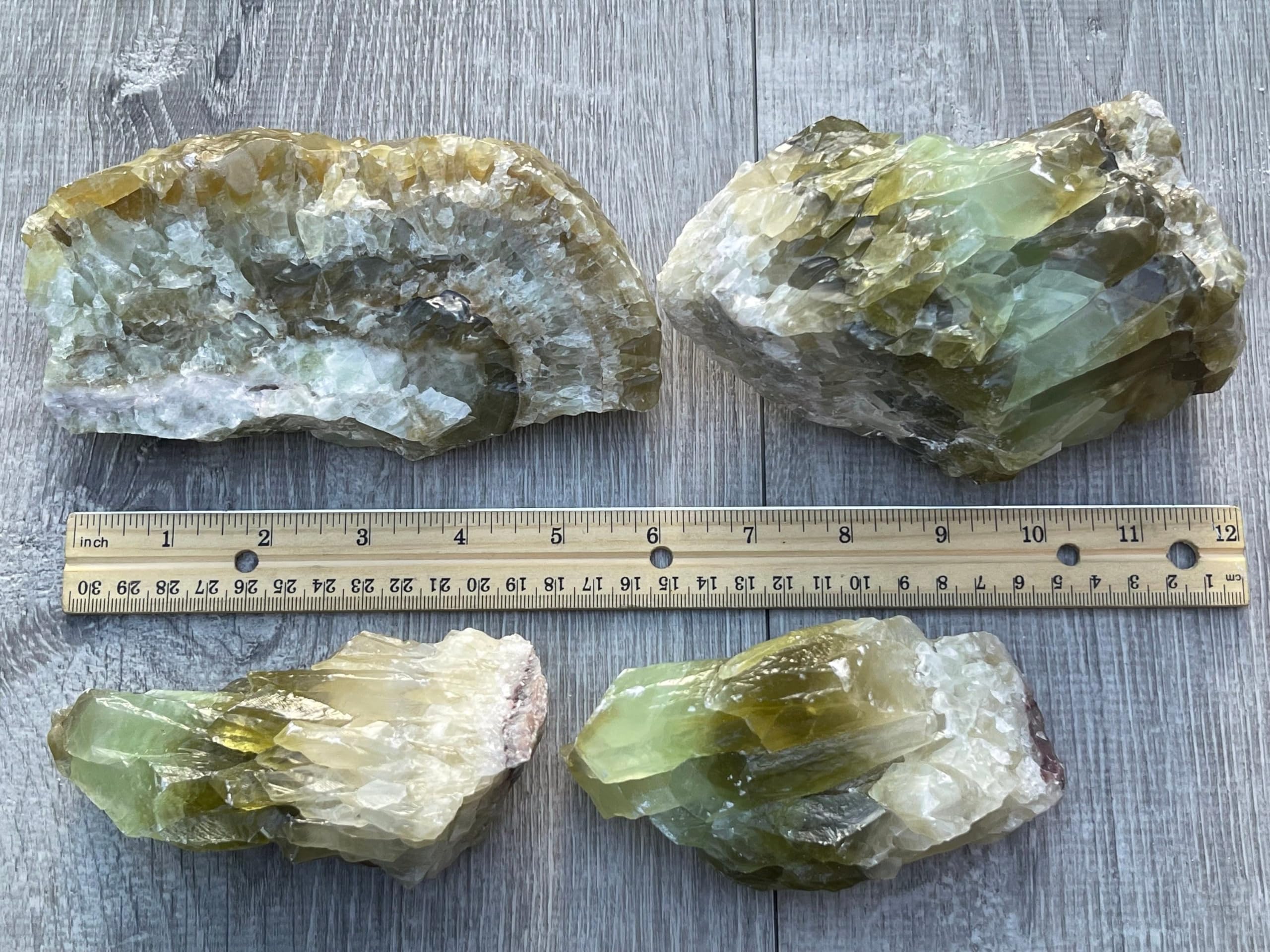 GAF TREASURES green calcite ideal for outdoor meditation and nature rituals.