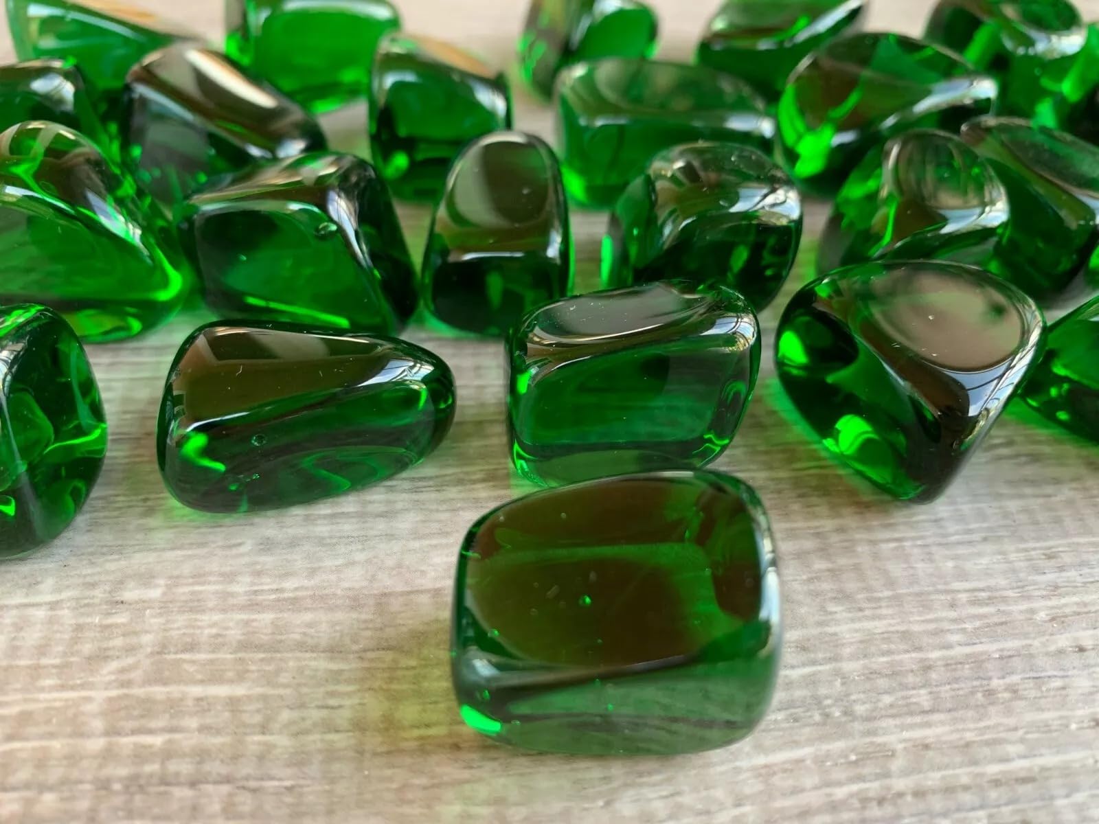 GAF TREASURES Green Obsidian healing crystals ideal for grid work and spiritual awareness.