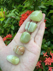 Polished Green Onyx with smooth tactile finish