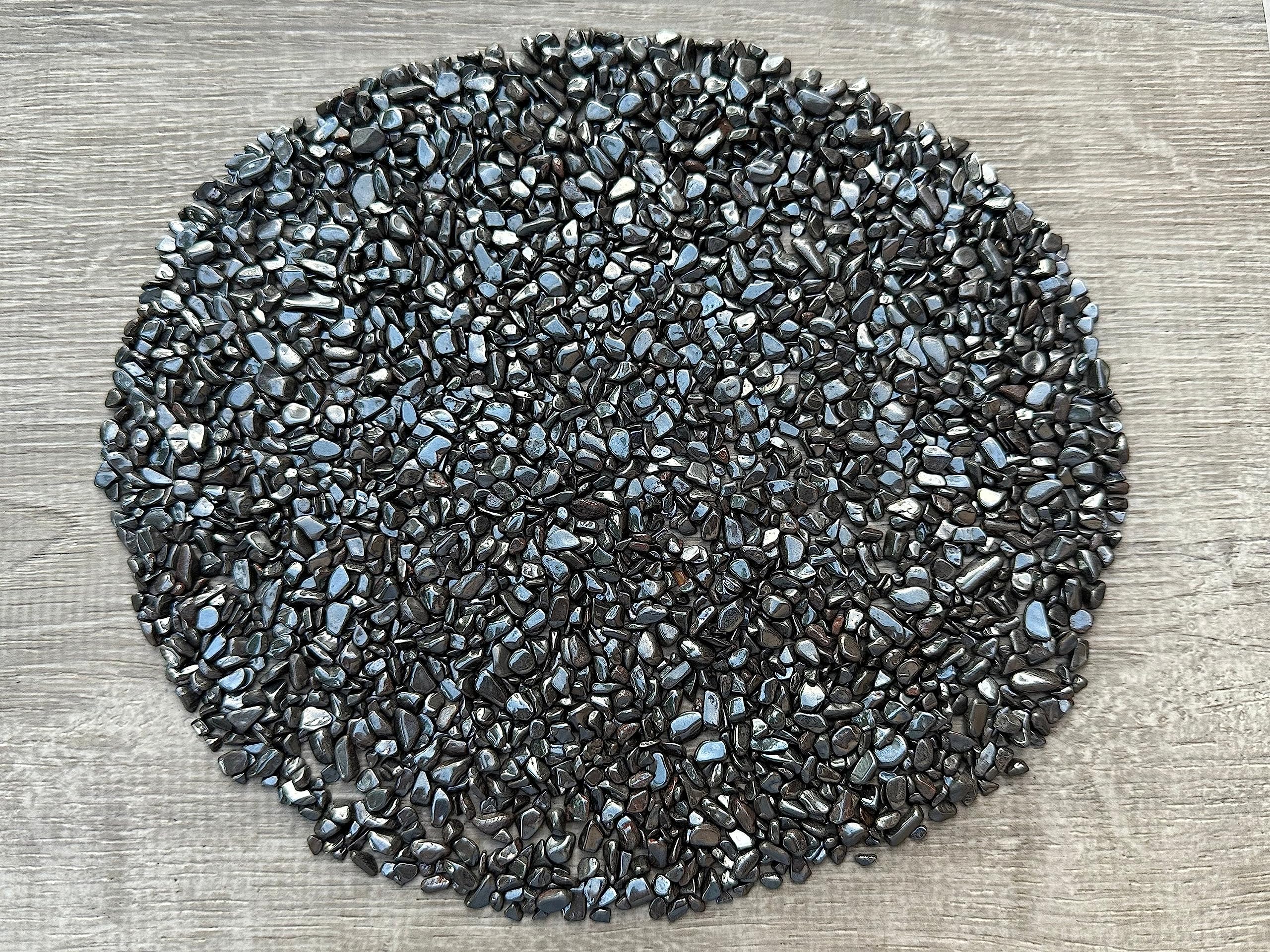 GAF TREASURES hematite chips for wood inlay and decorative accents.