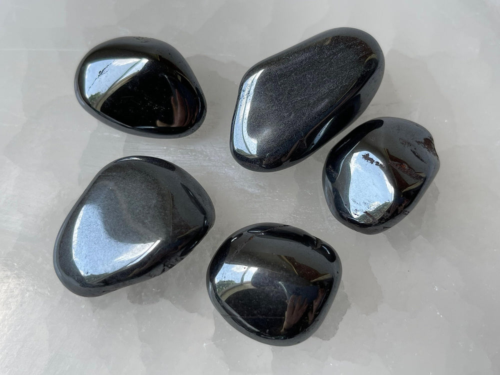 GAF TREASURES hematite stones arranged for crystal grid work and balance