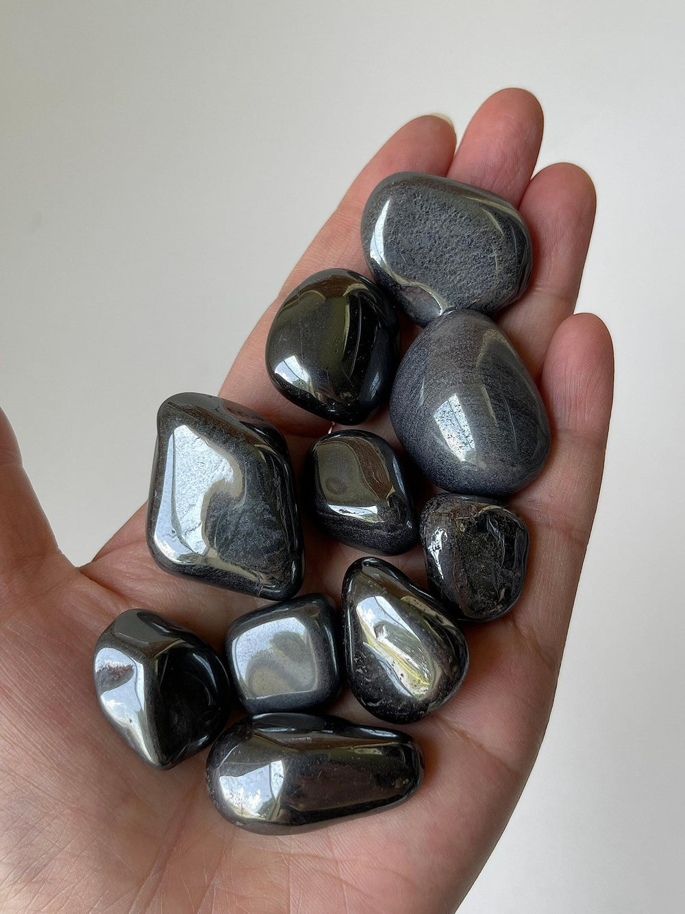 GAF TREASURES hematite stones pocket carry for on-the-go calm