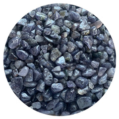 GAF TREASURES iolite chips 5-15mm ideal for jewelry and decorative crafts.