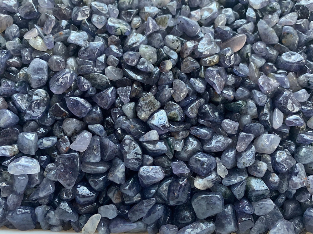 GAF TREASURES iolite chips for tree sculptures and mixed media décor.