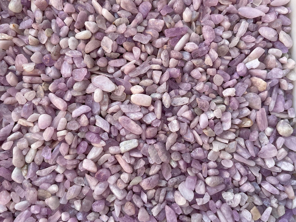 GAF TREASURES Kunzite chips great for air plant substrates and terrariums.