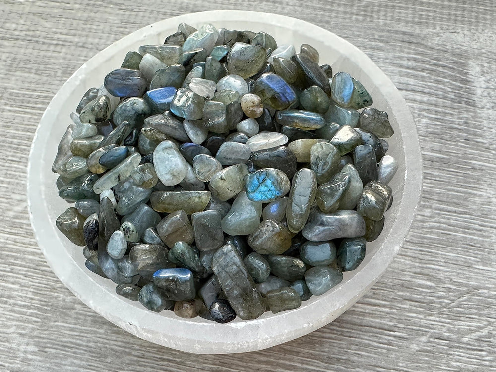 Labradorite Blue Chips mosaics by GAF TREASURES enable versatile, undrilled designs.