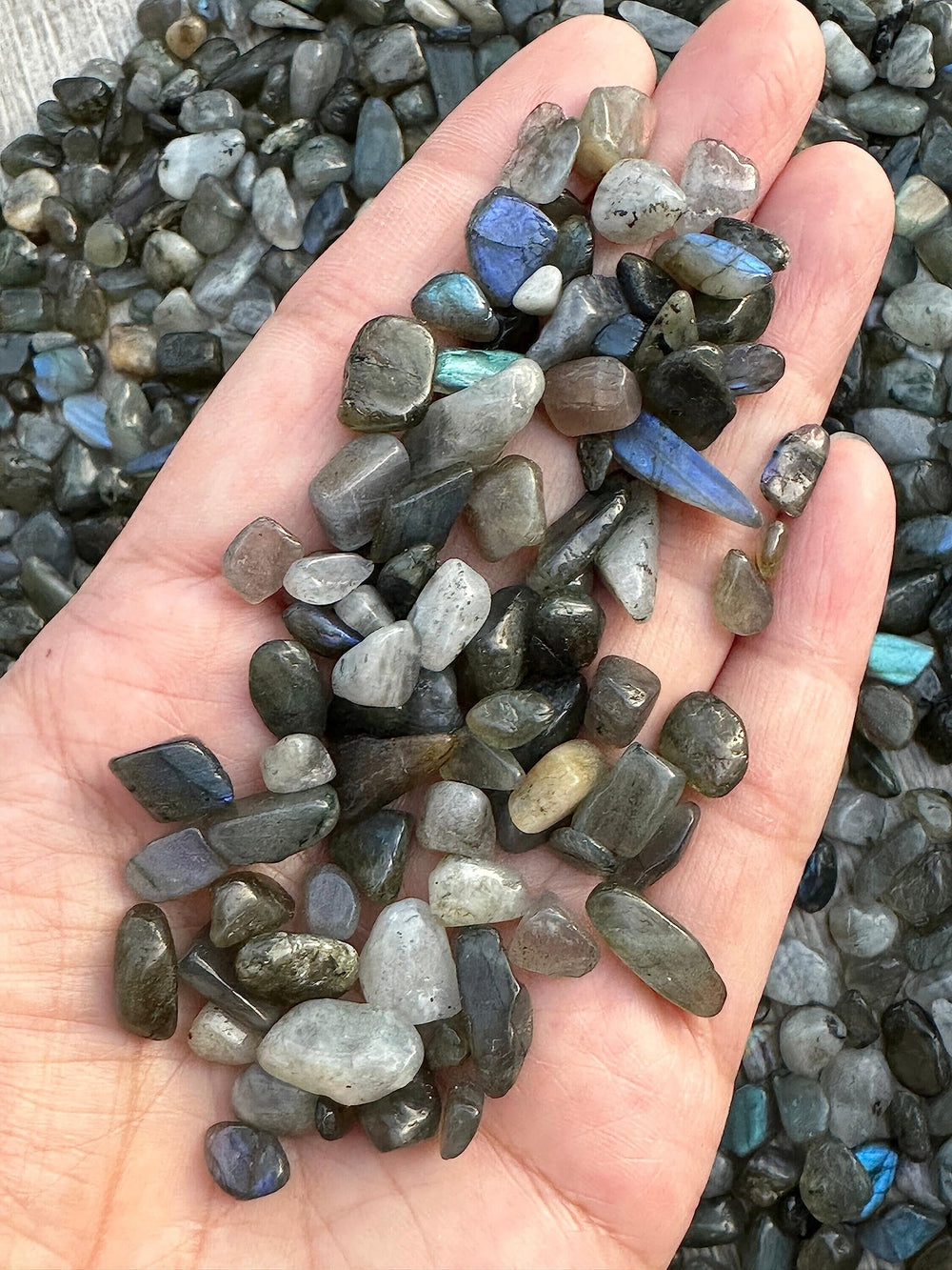 GAF TREASURES Labradorite Blue ornamental decor adds color depth to crafts