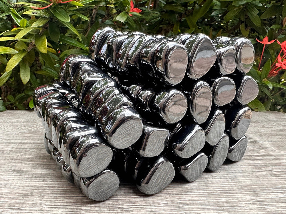 GAF Treasures magnetic hematite stones for grid work and energy layouts