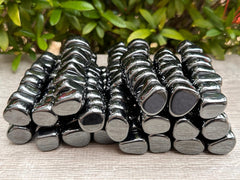 GAF Treasures magnetic hematite tumbles shine, ideal for crystal grids and mindful routines