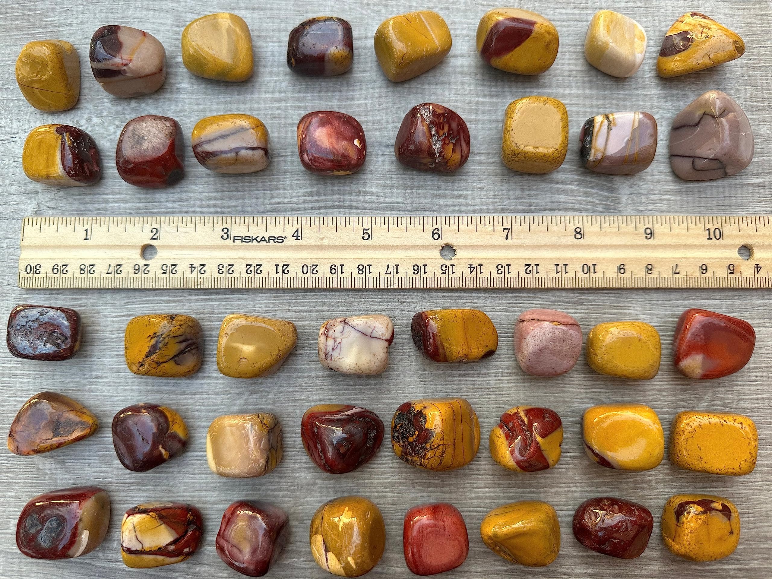 GAF TREASURES Mookaite stones variety in shapes and patterns for personal talismans