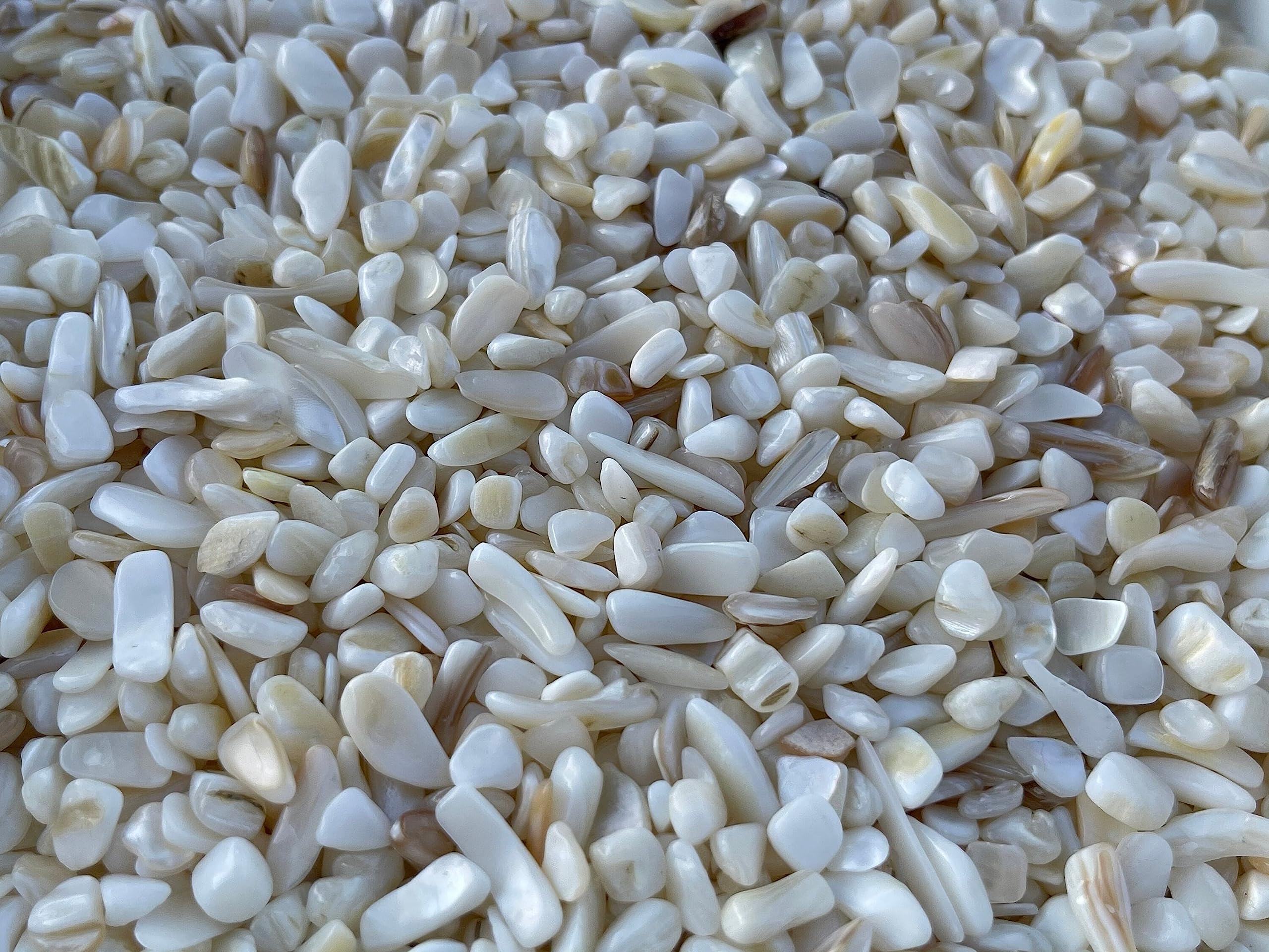 GAF Treasures Mother of Pearl chips for epoxy art and orgonite projects.