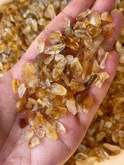 GAF TREASURES Natural Citrine undrilled chips for crystal clusters and crafts.