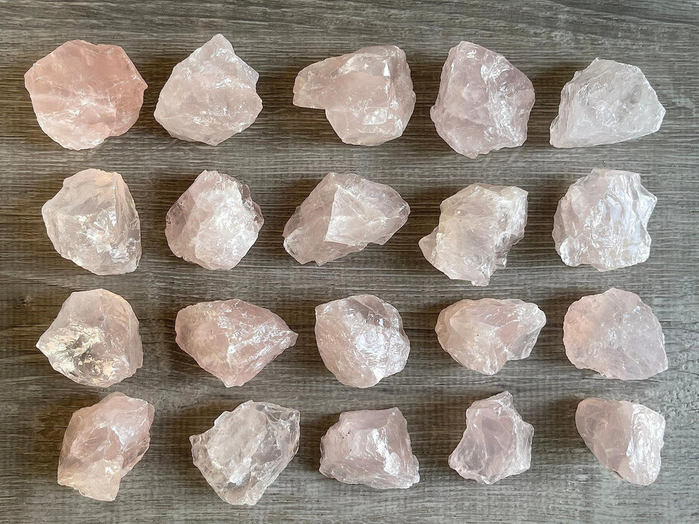 GAF TREASURES Natural Rose Quartz bulk pack for lapidary projects.
