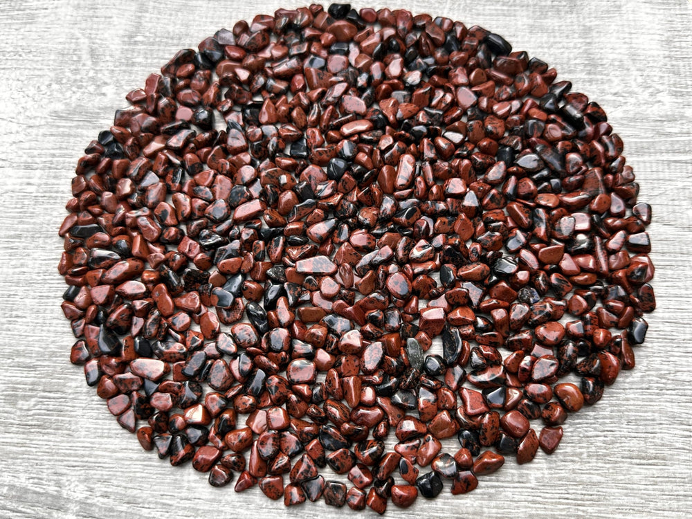 GAF TREASURES natural semi-tumbled gemstone chips in a pile, ideal for craft projects.