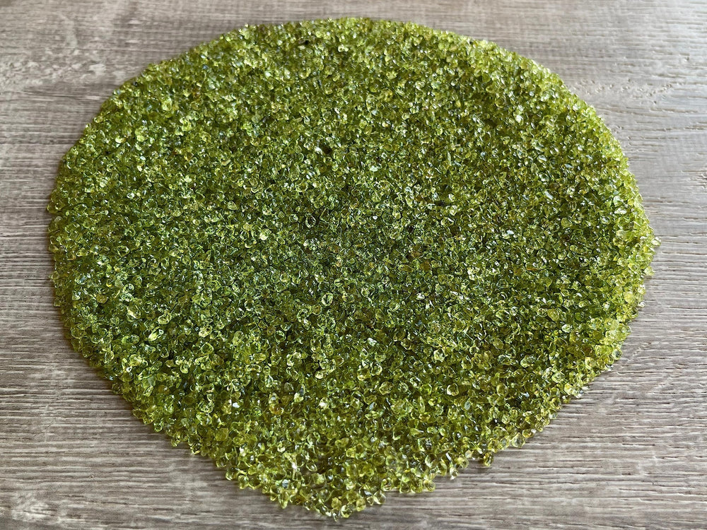 GAF Treasures Natural Tumbled Peridot for smooth decorative accents.