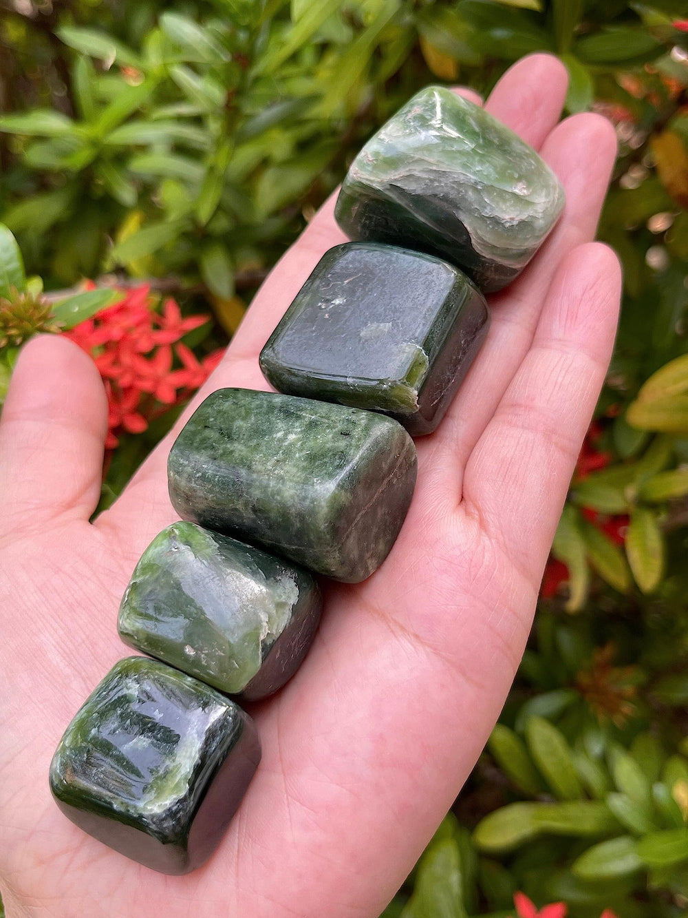 GAF TREASURES nephrite jade stones graded as quality A for reliable beauty.