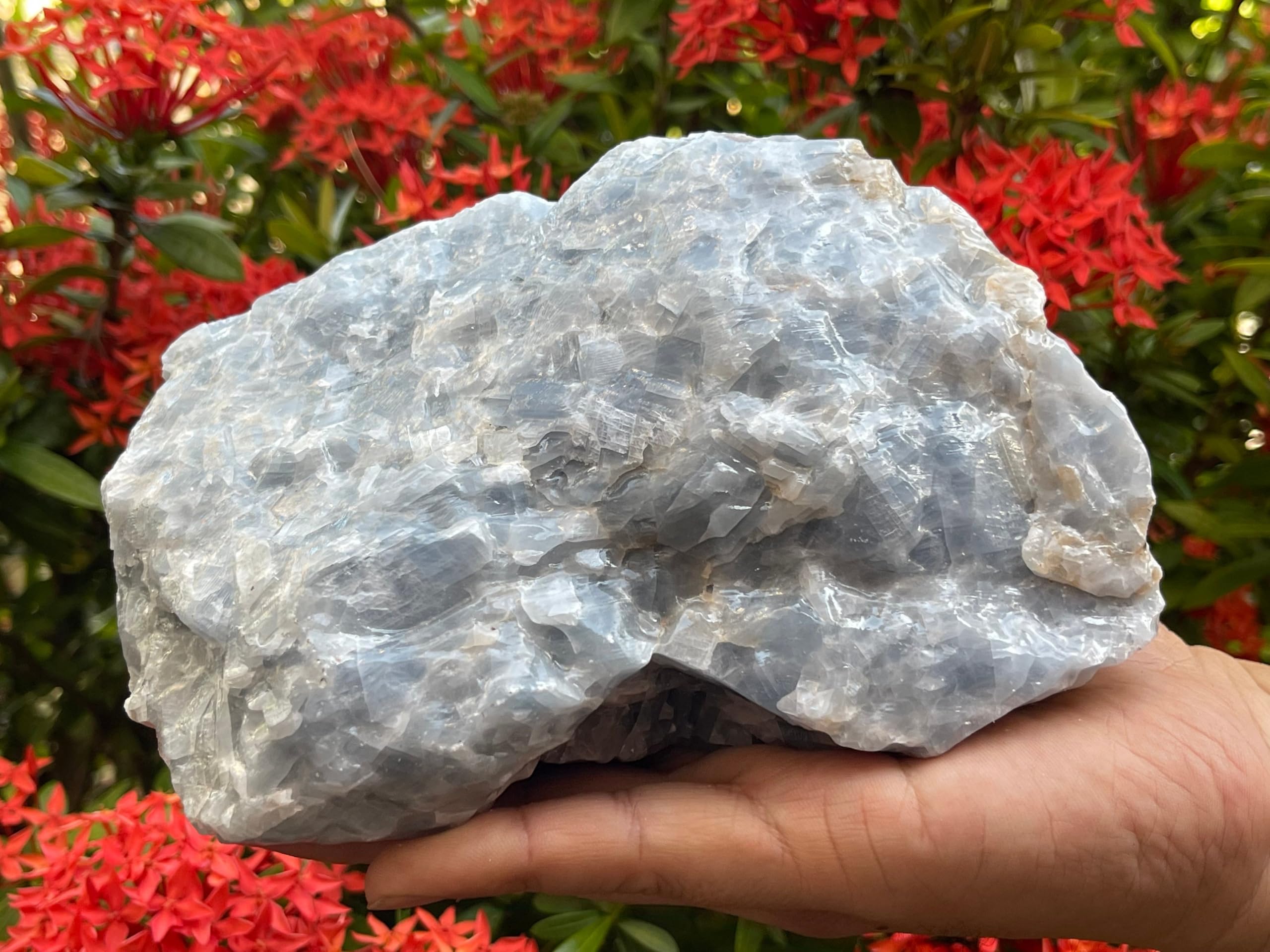 GAF TREASURES orange calcite rough stone from Mexico a natural gift for displays.