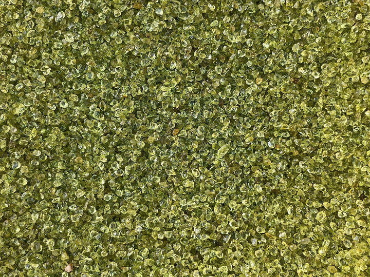 GAF TREASURES Peridot Chips art-projects; smooth edges with natural texture for creative layouts
