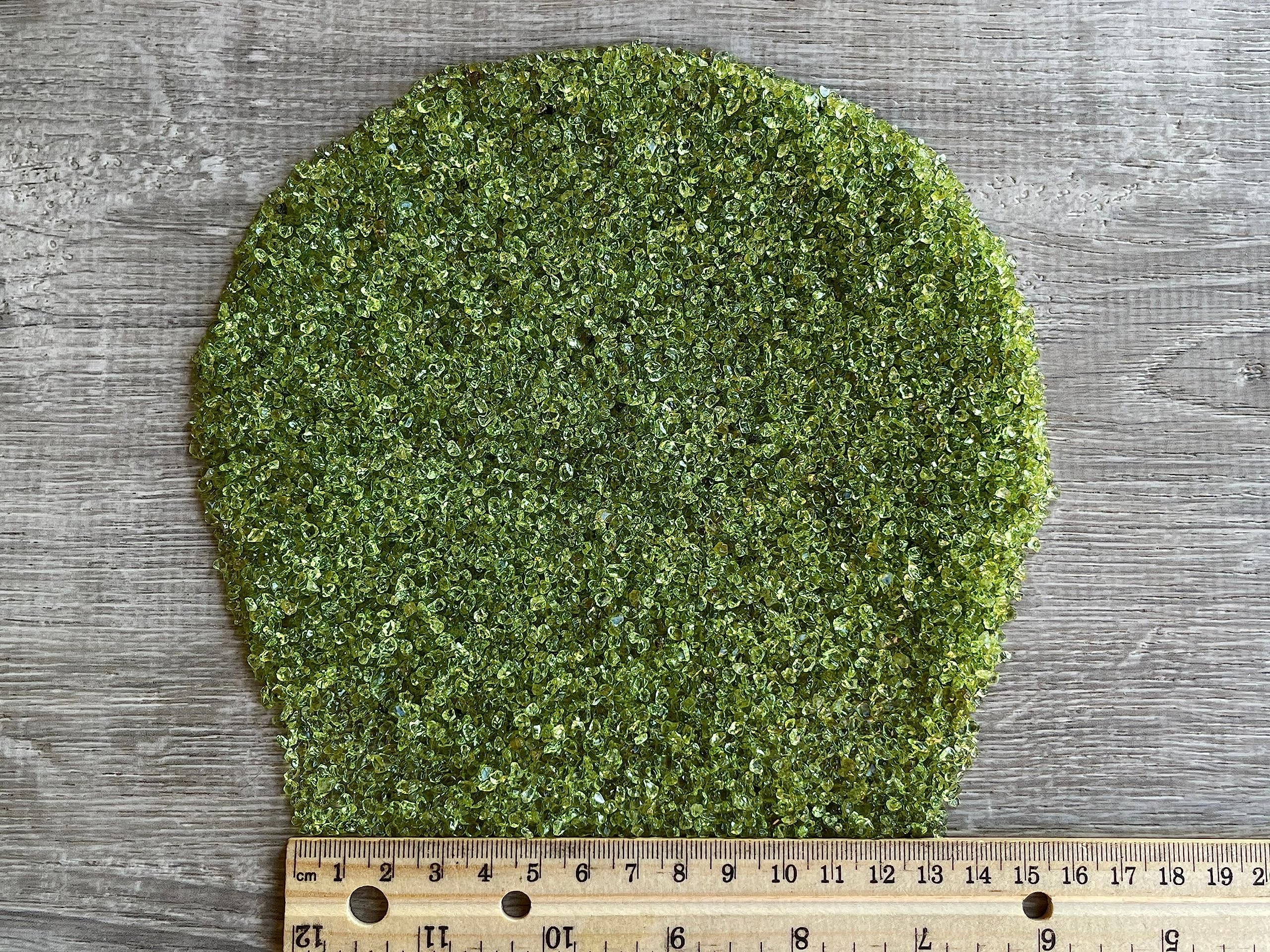 GAF TREASURES Peridot Chips bulk 1 lb; economical option for large projects and classrooms