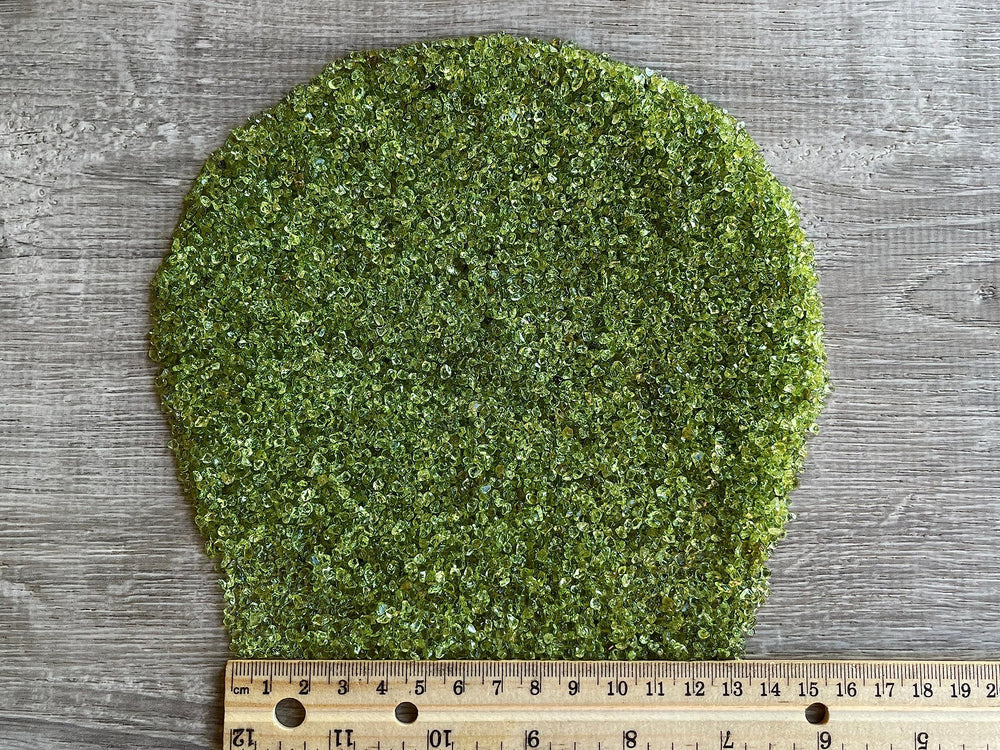 GAF TREASURES Peridot Chips bulk 1 lb; economical option for large projects and classrooms