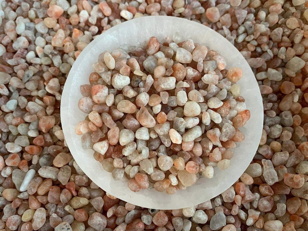 GAF TREASURES: chips para relleno de vasos con piedra sol y diseño decorativo.