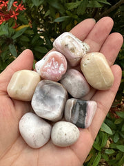 GAF Treasures Pink Opal stones pack for crystal grids and mindful spaces.