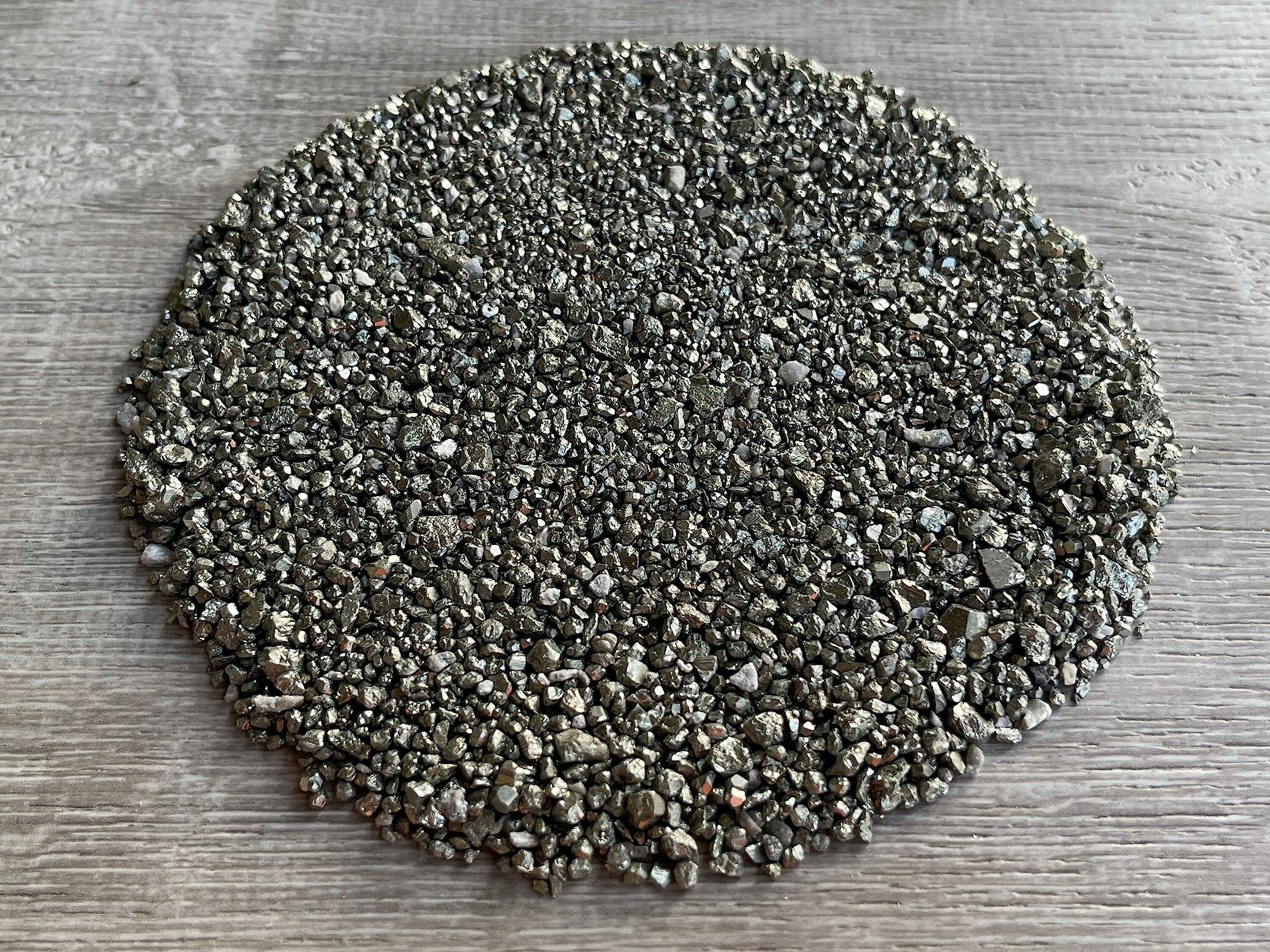 GAF TREASURES Pyrite Chips crushed-undrilled for resin crafts and decorative accents.