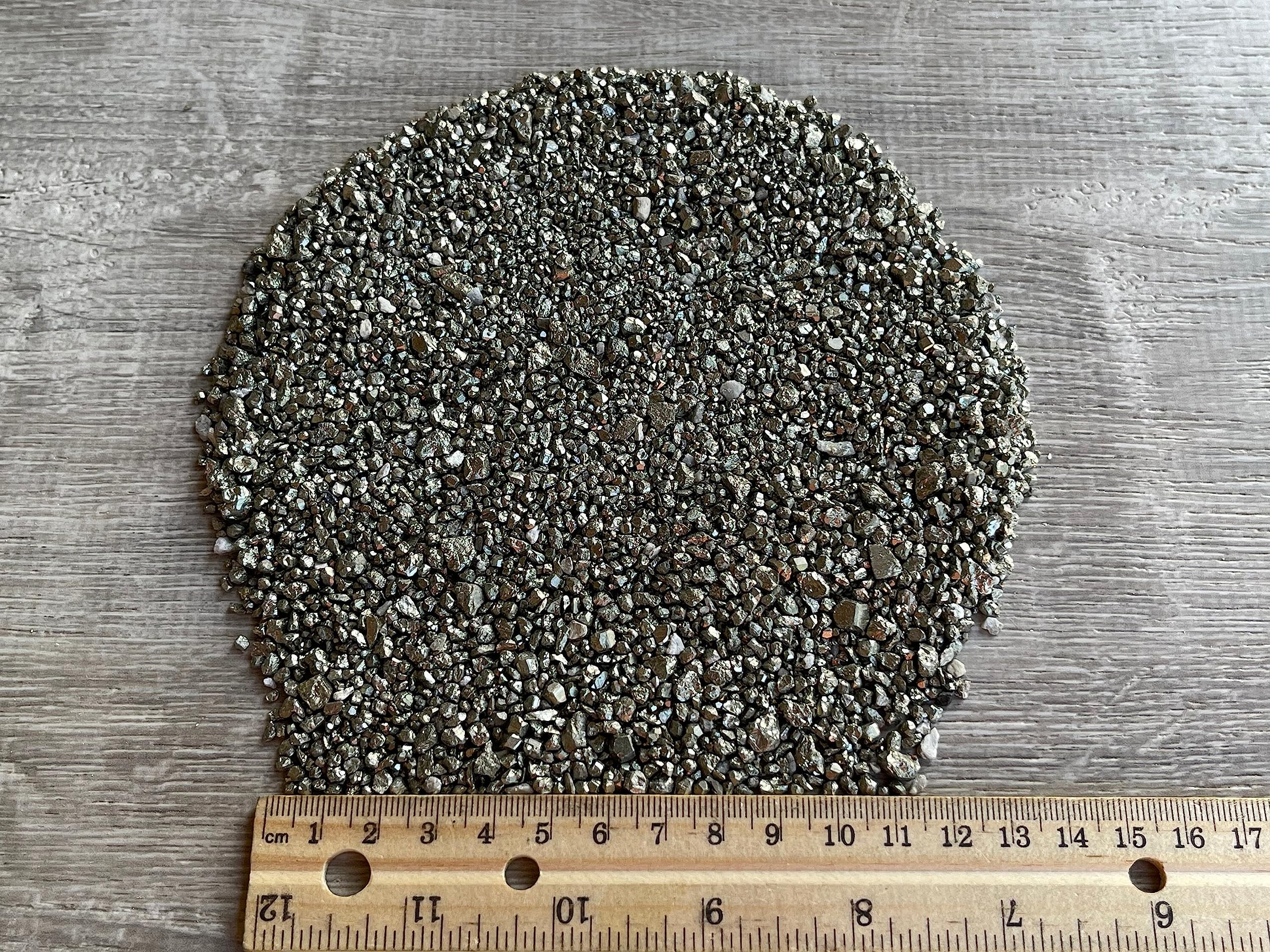 GAF TREASURES Pyrite Chips bulk-pack 1/8 lb for large art and craft sessions.