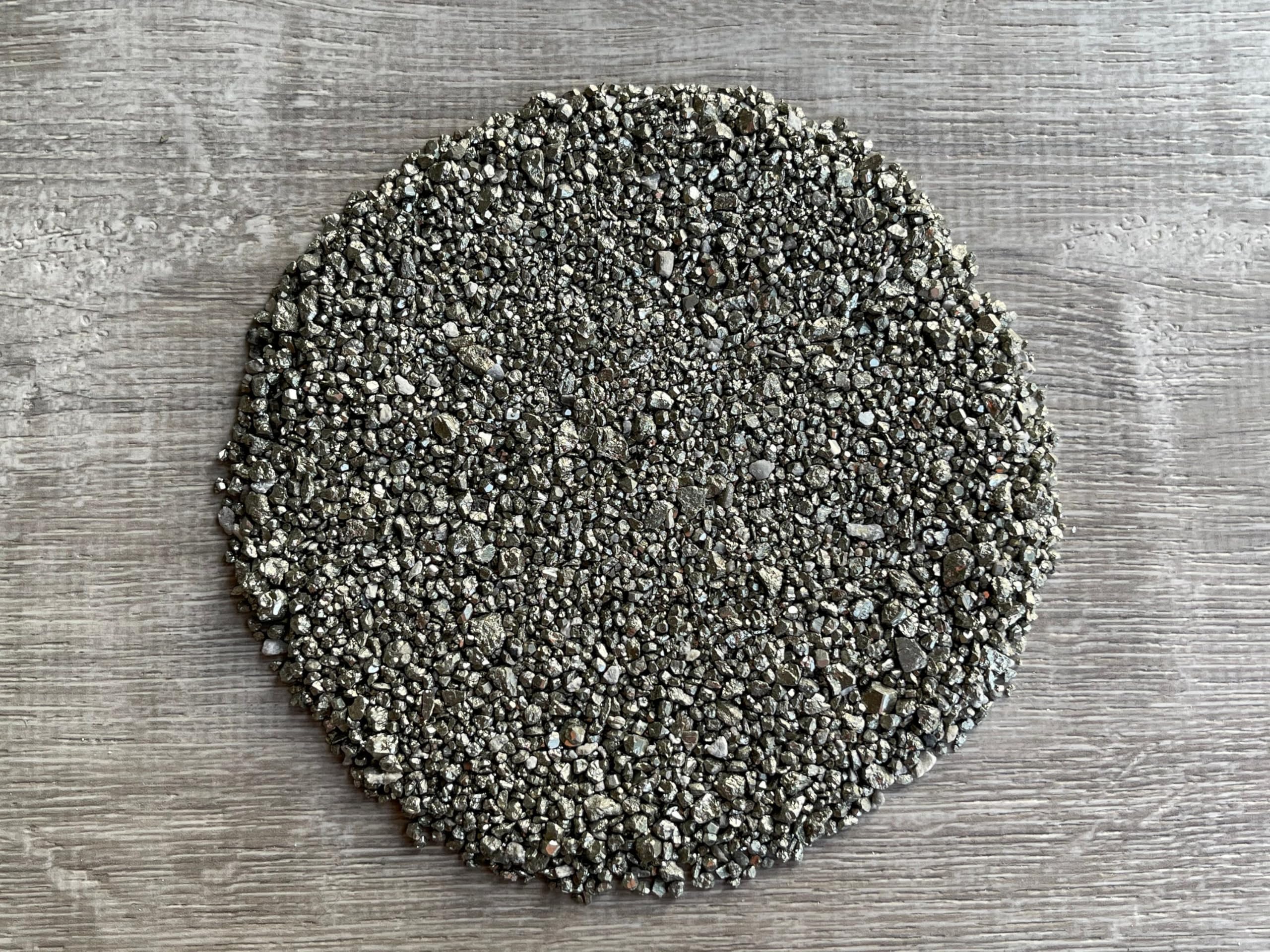 GAF TREASURES Pyrite Chips natural-tumbled 2-5mm ideal for jewelry embellishment.