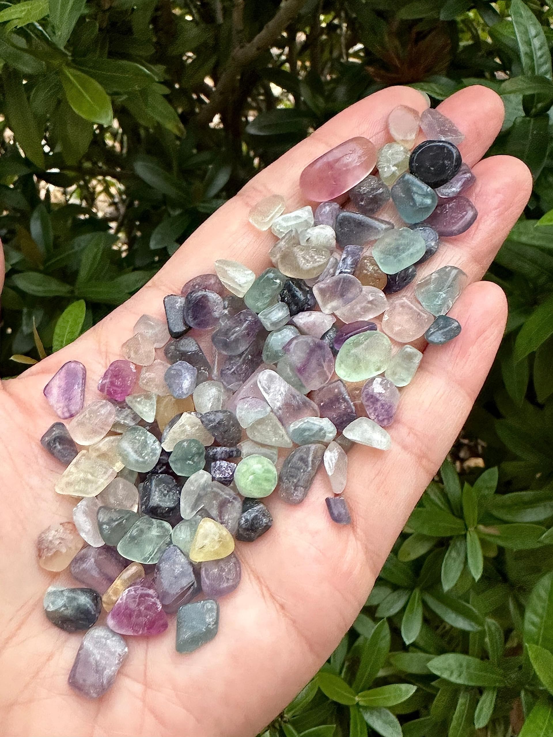 GAF TREASURES Rainbow Fluorite chips enhance epoxy projects with color