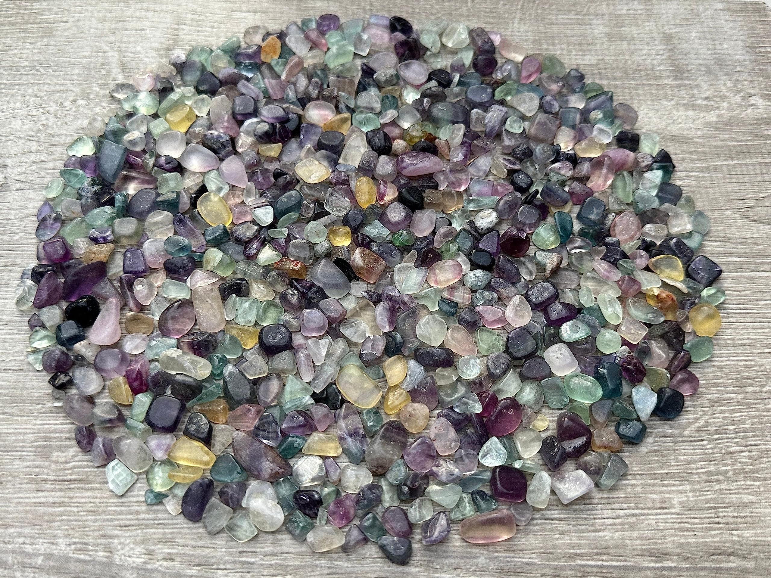 GAF TREASURES Rainbow Fluorite chips for jewelry and art designs