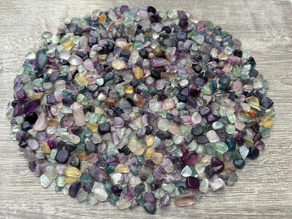 GAF TREASURES Rainbow Fluorite chips for jewelry and art designs