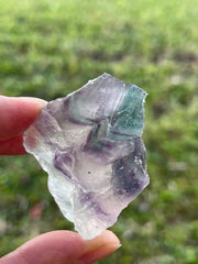 GAF Treasures rough Rainbow Fluorite rock texture and color variations