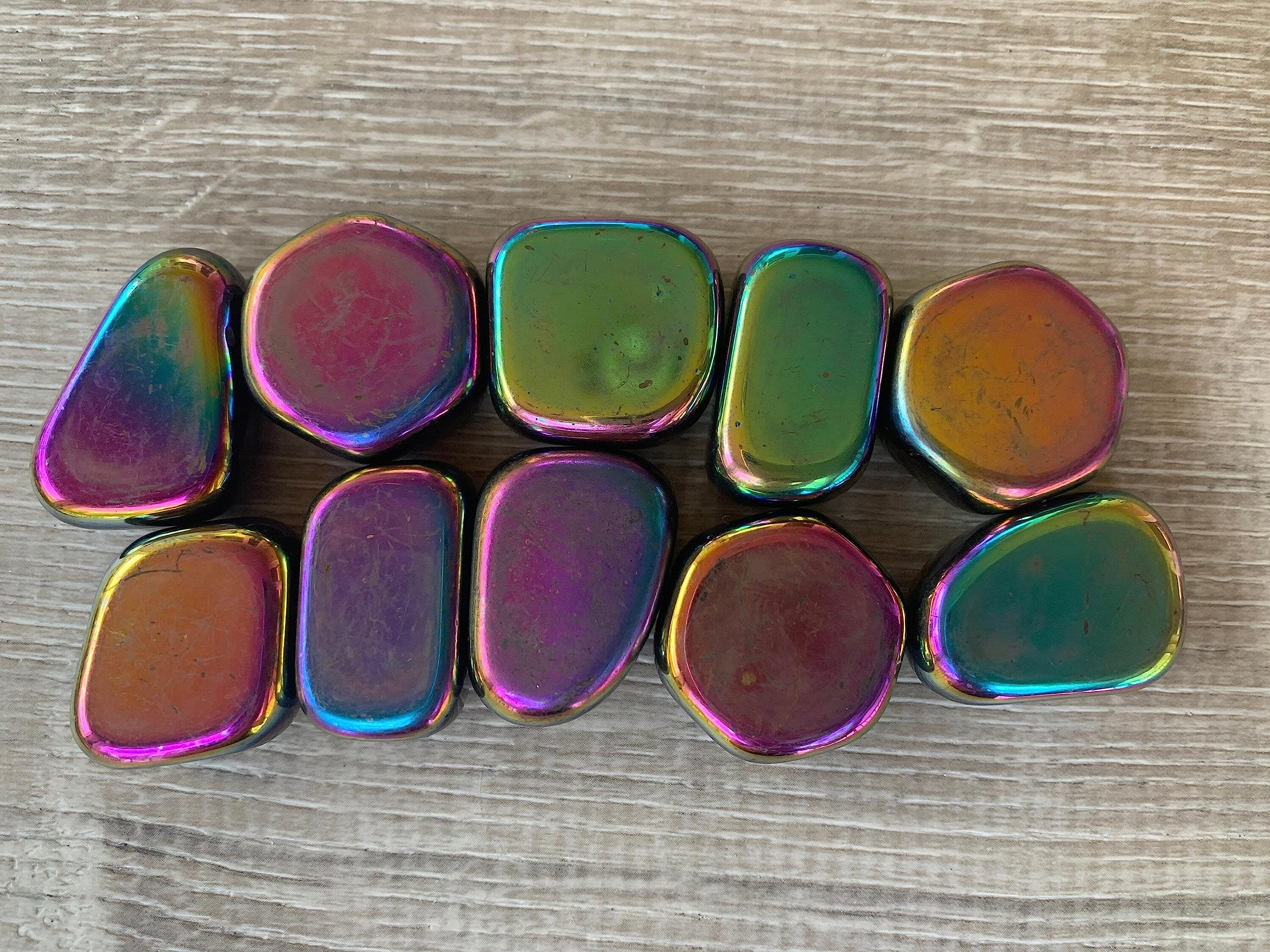 GAF TREASURES Rainbow Magnetic Hematite colors shimmer for mood-balancing rituals