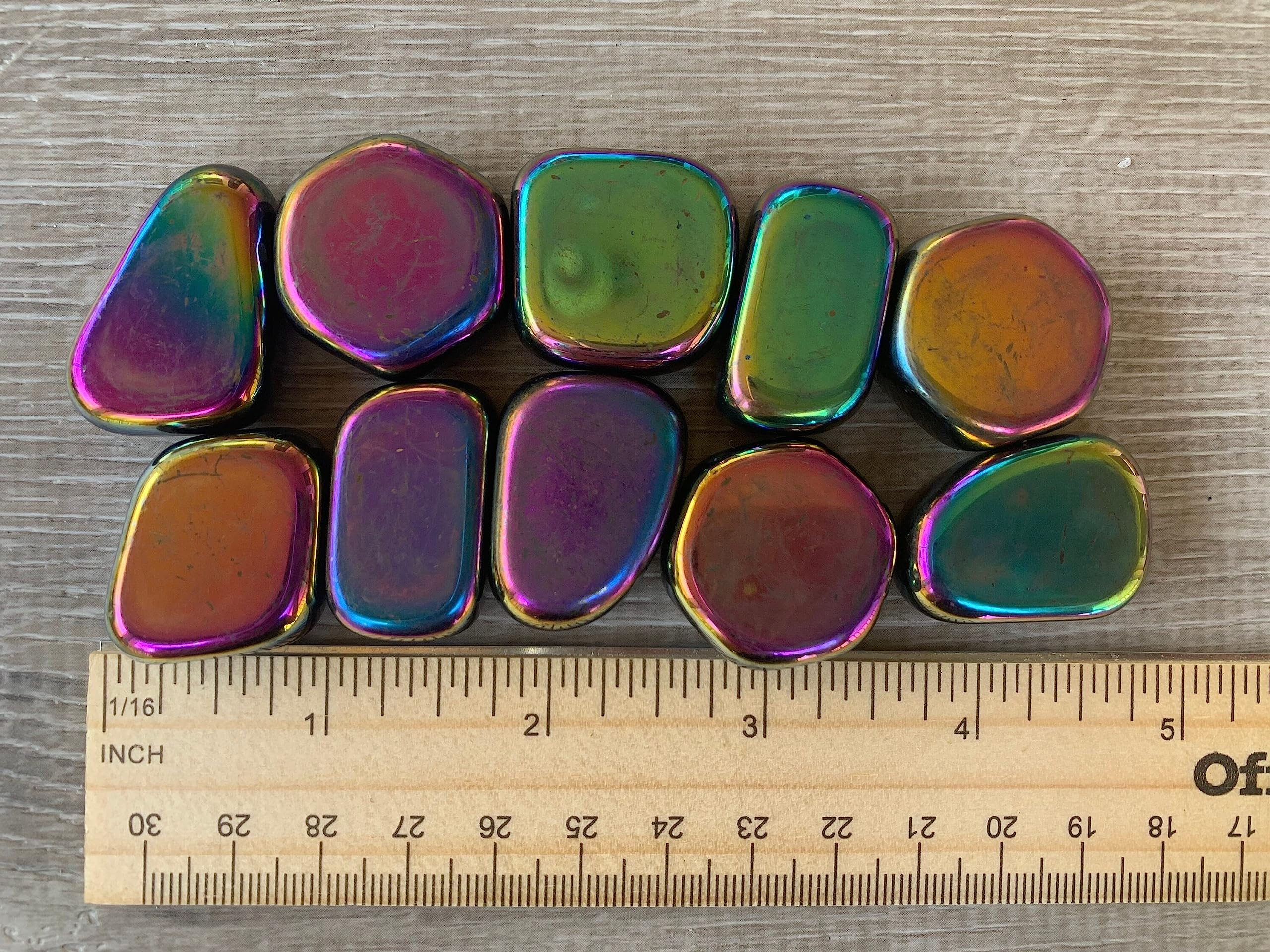 GAF Treasures Grade A rainbow hematite specimens inspire confidence and focus.
