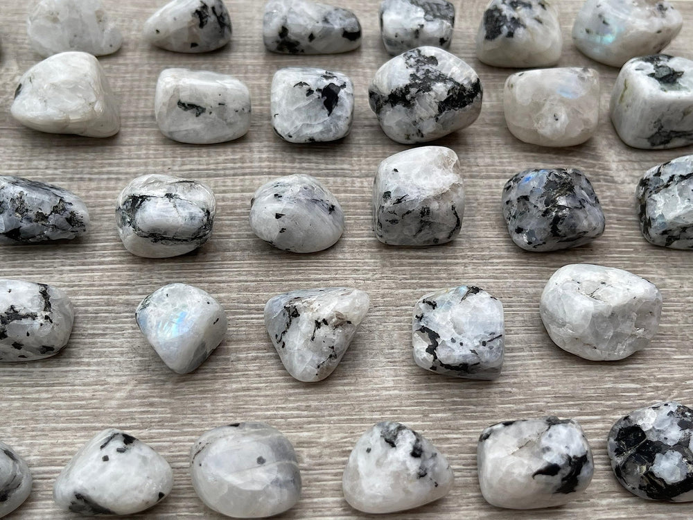 GAF TREASURES rainbow moonstone grade A quality stones for jewelry making.