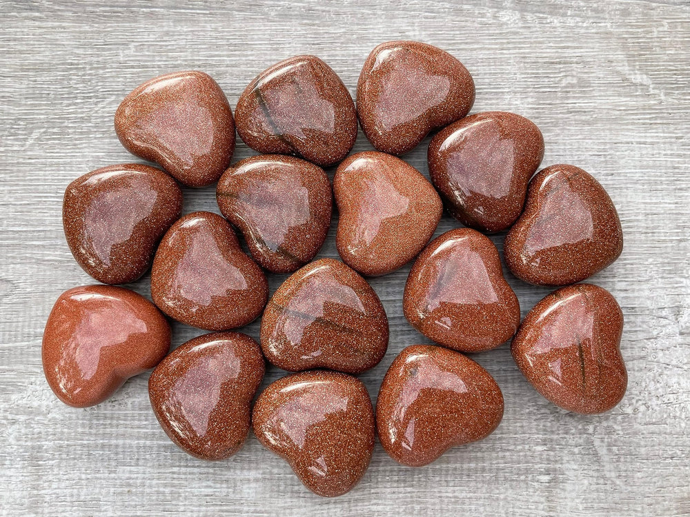 GAF Treasures Red Goldstone bulk heart options available