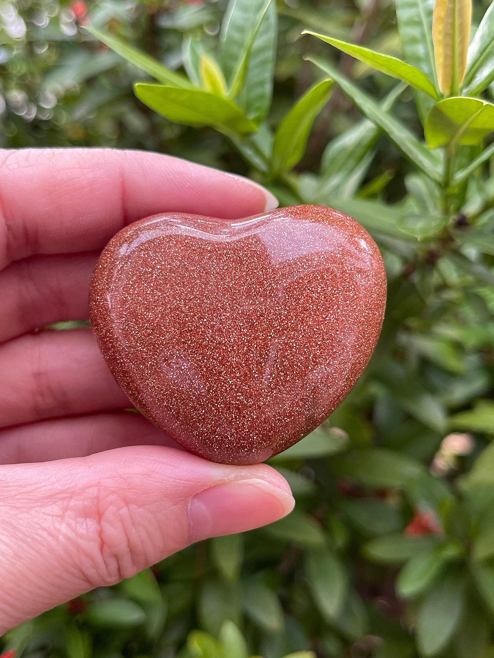 GAF Treasures Red Goldstone pocket stone for on the go motivation