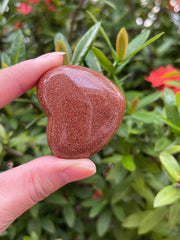 GAF Treasures Red Goldstone worry stone with soothing texture