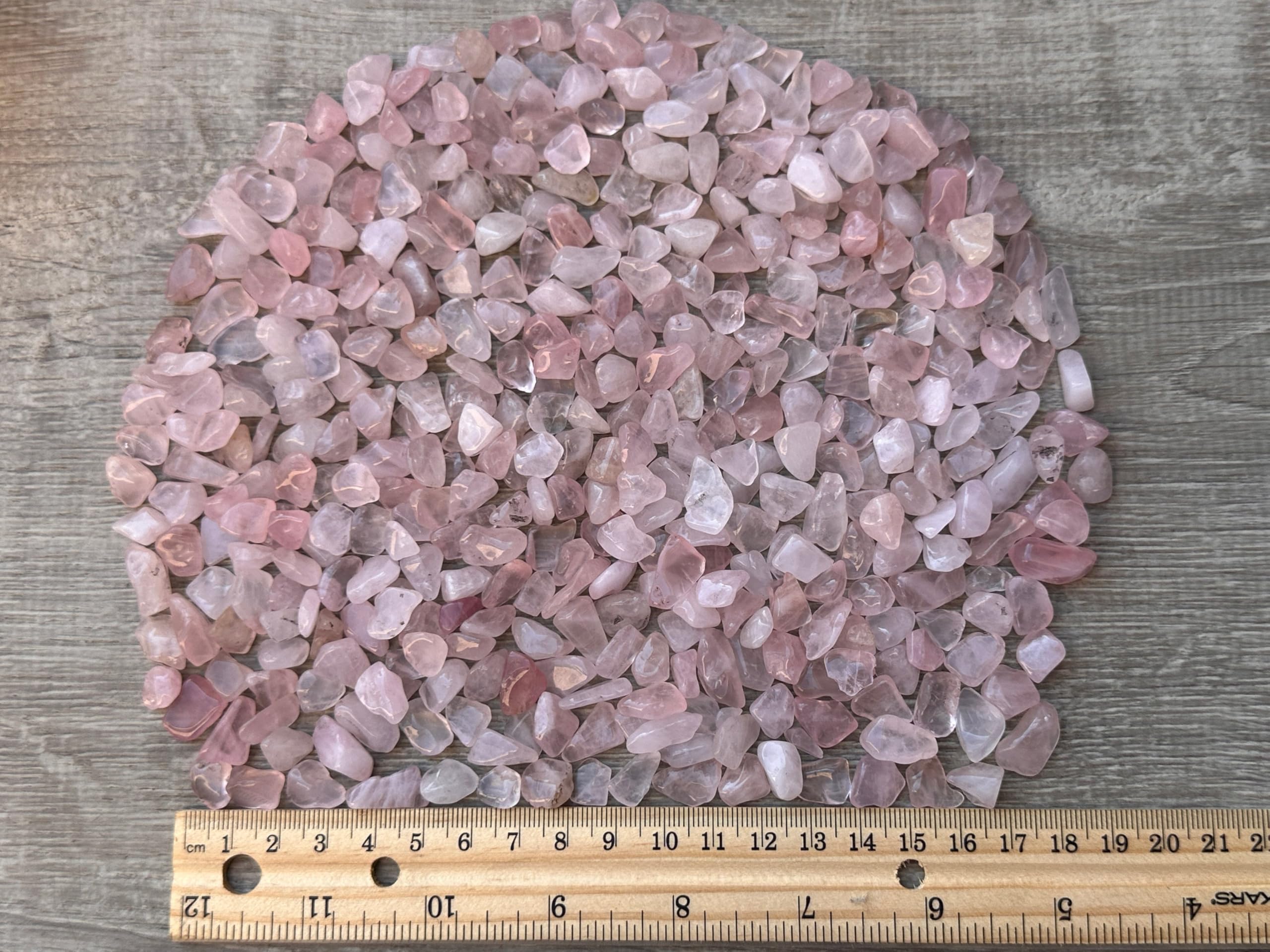 GAF Treasures rose quartz chips bulk 1-8 lb for small and large projects.