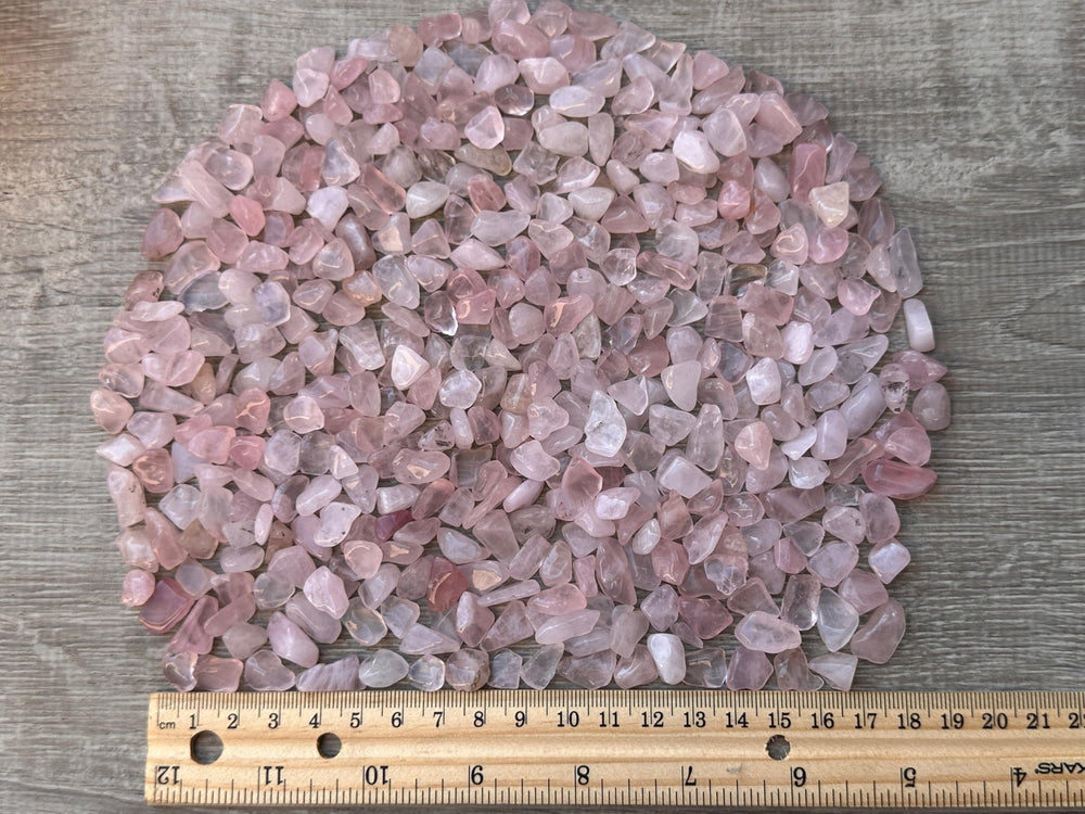 GAF Treasures rose quartz chips bulk 1-8 lb for small and large projects.