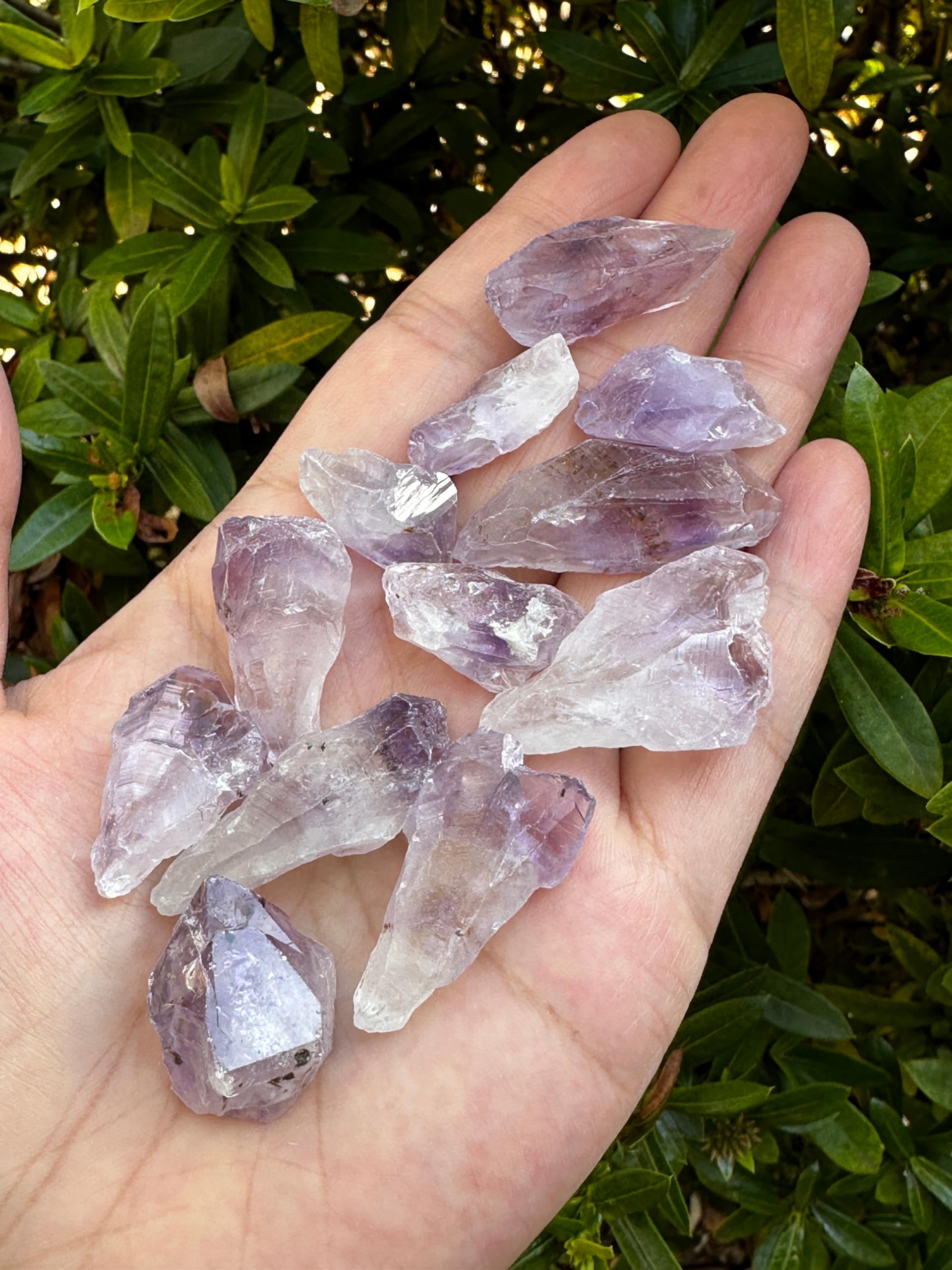 GAF TREASURES rough amethyst point portable for pocket carry