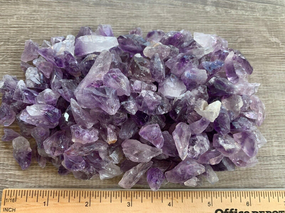GAF TREASURES rough amethyst point ideal for grid work and energy alignment