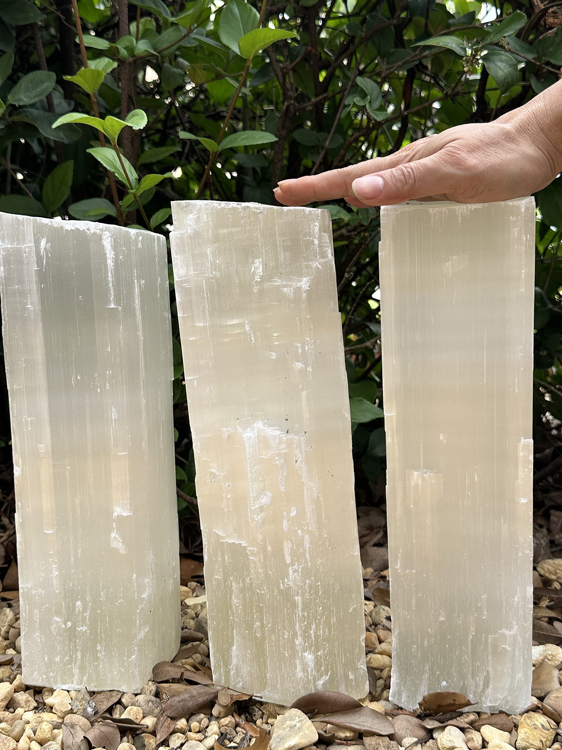 GAF Treasures selenite log shows depth from 3–6 inches
