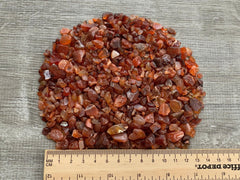 GAF TREASURES semi-tumbled carnelian stones with polished edges for jewelry.