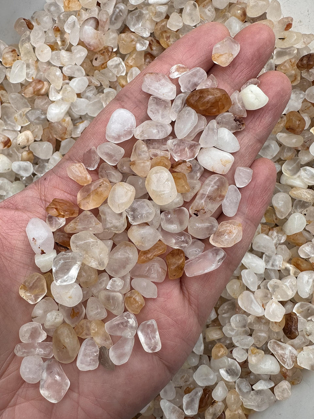 GAF TREASURES semi-tumbled gemstones provide texture for resin art and displays.
