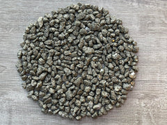 GAF TREASURES Semi-tumbled Pyrite chips with natural metallic shine