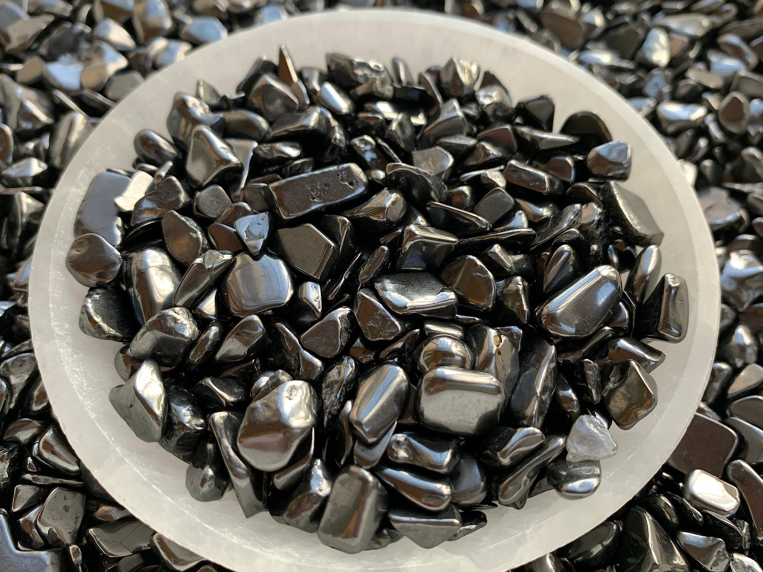 GAF TREASURES Shungite Chips bulk 10 lb option for bulk use.
