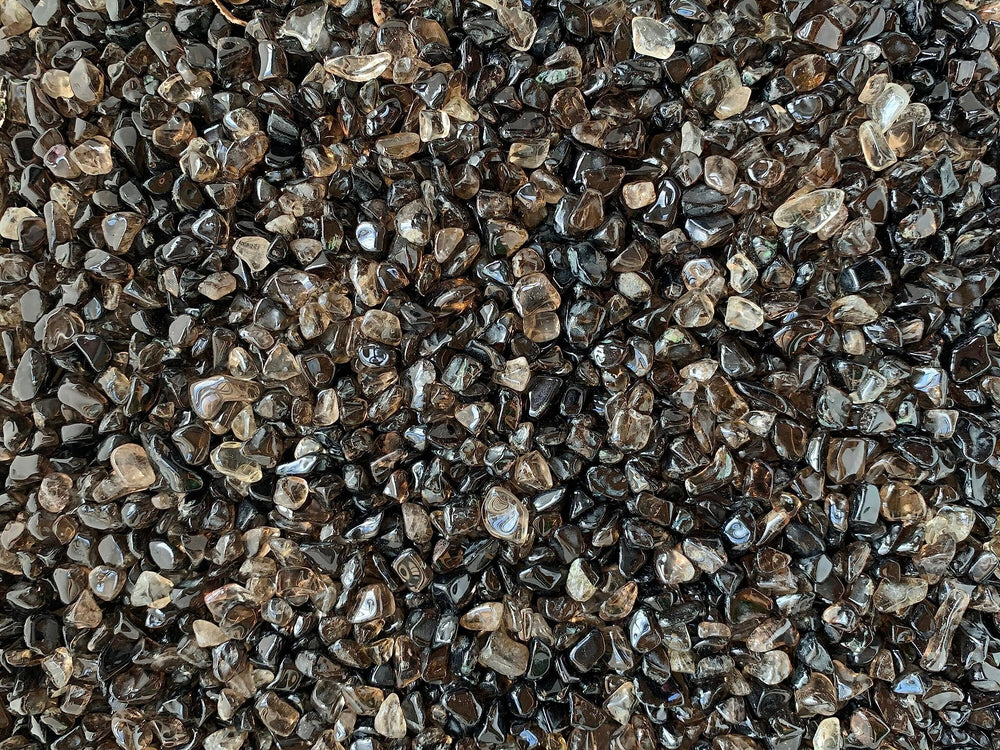 GAF Treasures smoky quartz chips for art and crafting displays