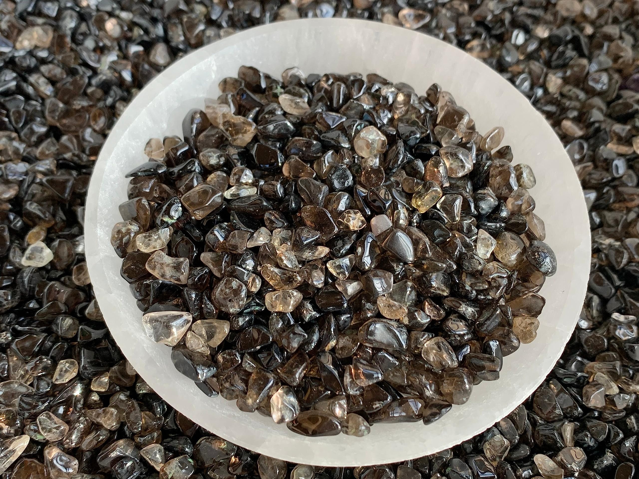GAF Treasures natural smoky quartz chips for educational displays